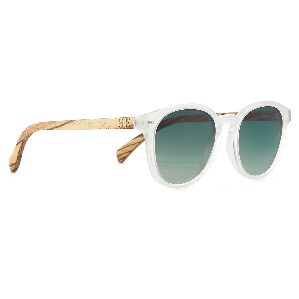 TAINE FROST Khaki Lens l Walnut Arms - Soek Fashion Eyewear Europe
