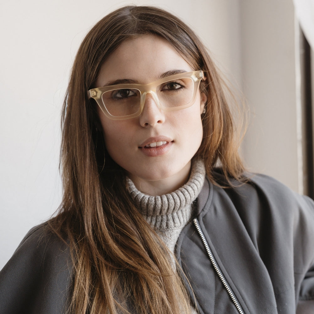 SYDNEY LEMON l Wooden Magnifying Reader - Soek Fashion Eyewear Europe