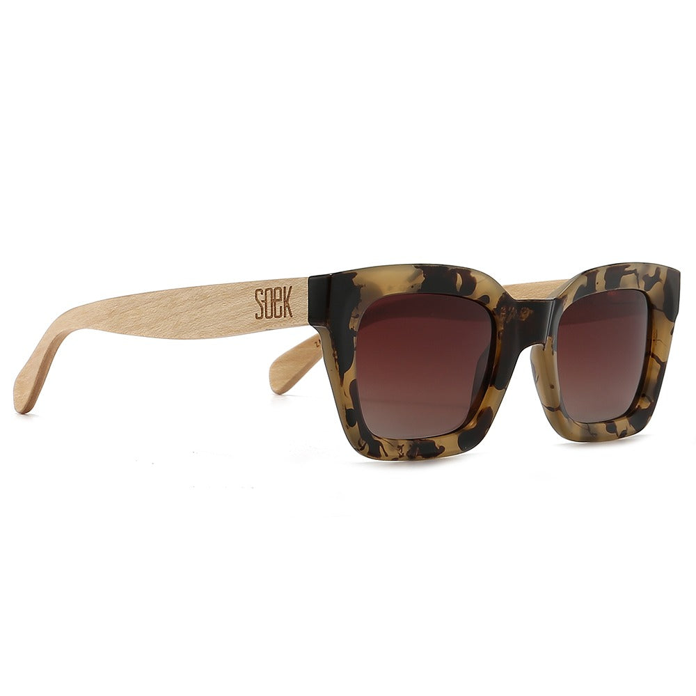 ZAHRA OPAL TORT l Brown Graduated l White Maple Arms - Soek Fashion Eyewear Europe