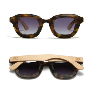 QUEST ROCKY TORT l Sunglasses l Polarised Lens l Walnut Arms - Soek Fashion Eyewear Australia