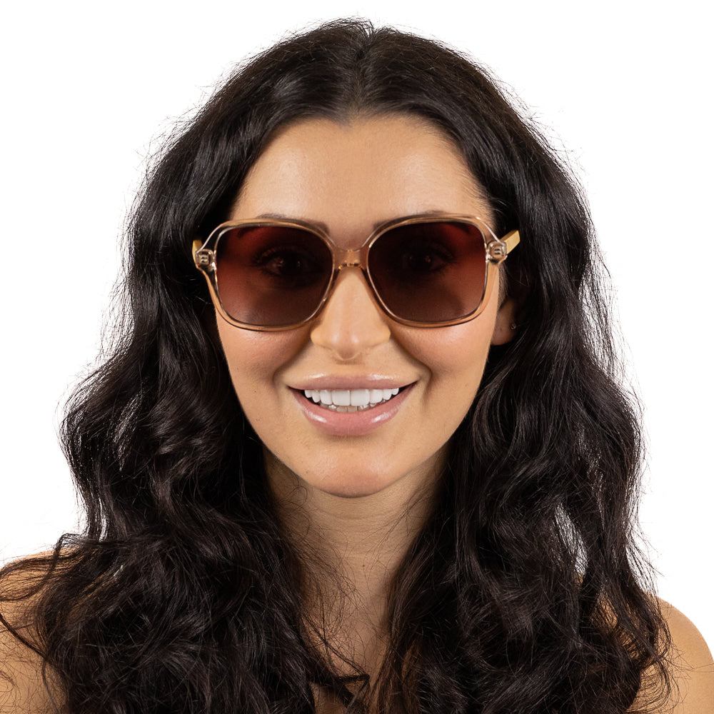 SCARLETT CHAMPAGNE Brown Gradient Lens l Maple Arms - Soek Fashion Eyewear Europe