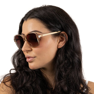 SCARLETT CHAMPAGNE Brown Gradient Lens l Maple Arms - Soek Fashion Eyewear Europe