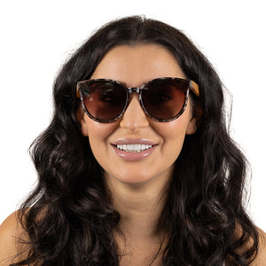 BELLA IVORY TORTOISE l Black Graduated Lens l Walnut Arms - Soek Fashion Eyewear Europe
