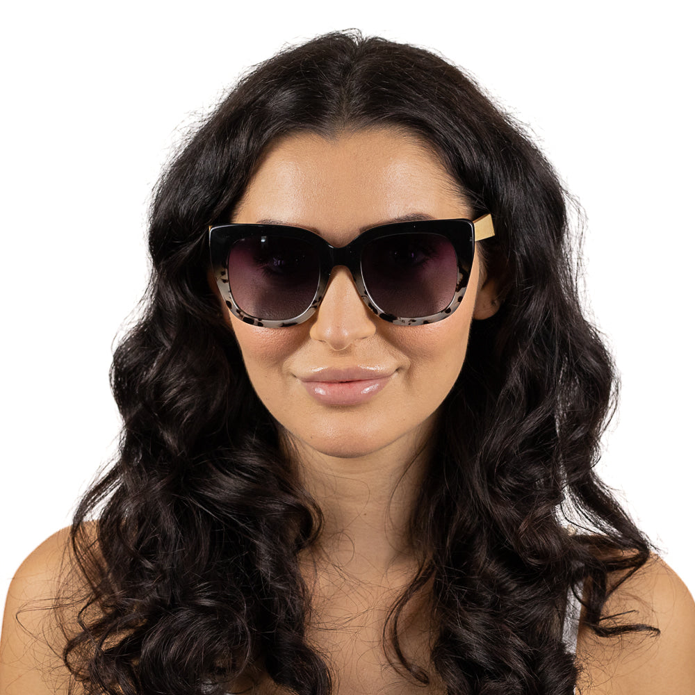 RIVIERA BLACK IVORY TORT  Black Gradient Lens l White Maple Arms - Soek Fashion Eyewear Europe