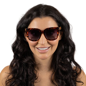 RIVIERA TORTOISE  Black Graduated Lens l Walnut Arms - Soek Fashion Eyewear Europe