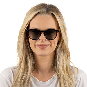 TAINE BLACK TORT  Khaki Lens l Walnut Arms - Soek Fashion Eyewear Australia