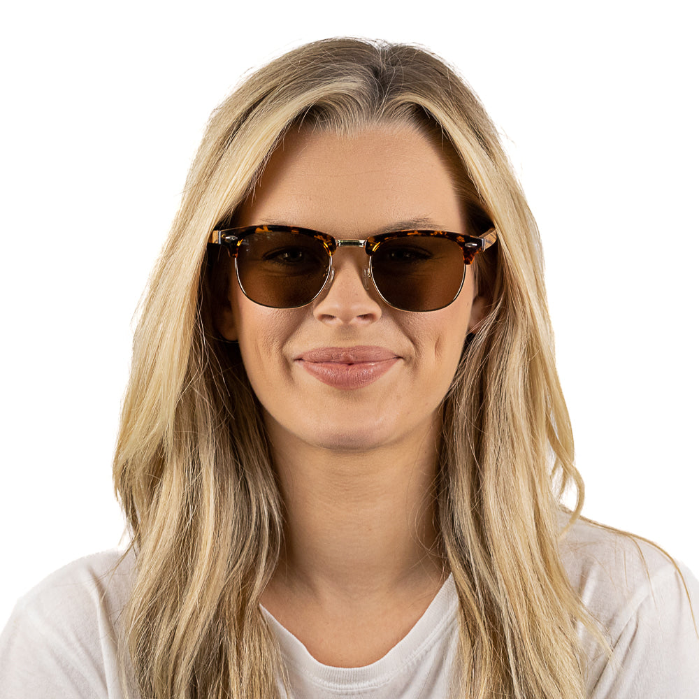 BANJO Brown Polarised Lens l  Walnut Arms - Soek Fashion Eyewear Europe