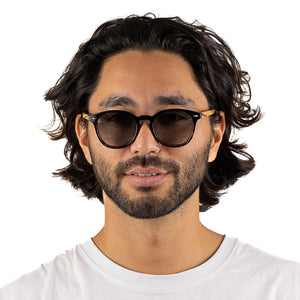 TAINE BLACK TORT  Khaki Lens l Walnut Arms - Soek Fashion Eyewear Australia