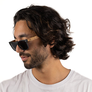 BALMORAL Black Lens l Walnut Arms - Soek Fashion Eyewear Europe