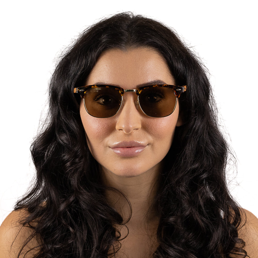 BANJO Brown Polarised Lens l  Walnut Arms - Soek Fashion Eyewear Europe