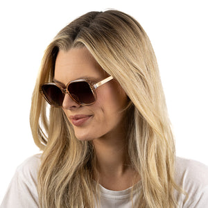 SCARLETT CHAMPAGNE Brown Gradient Lens l Maple Arms - Soek Fashion Eyewear Europe
